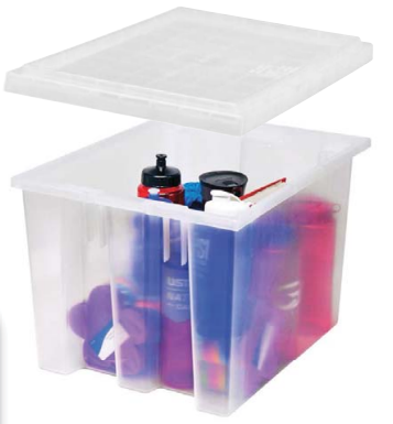 Clear-View Stack & Nest Totes Lids