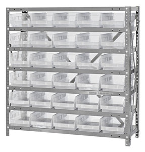 Clear-View Shelf Bin Unit 1239-102CL