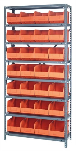 Stackable Shelf Bin Steel Shelving System 2475-483