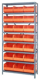 Stackable Shelf Bin Steel Shelving System 1275-445