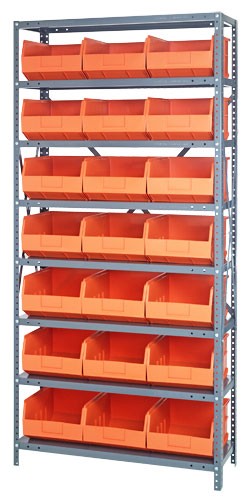 Stackable Shelf Bin Steel Shelving System 1275-425