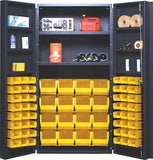 36"W x 24"D x 72"H QSC-64-2S-6DS All-Welded Bin Cabinet