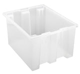 Clear-View Stack & Nest Totes snt190cl 19-1/2" x 15-1/2" x 10" ( Case of 6 )