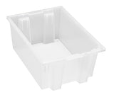 Clear-View Stack & Nest Totes snt200cl 19-1/2" x 13-1/2" x 8" ( Case of 6 )
