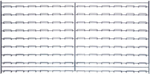 Chrome Wire Louvered Panel WLP-1836C - 36" x 18"