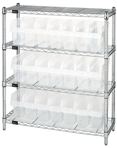 Clear-View Store-Max 8" Shelf Bin Complete Bin WR4-39-1236-801CL