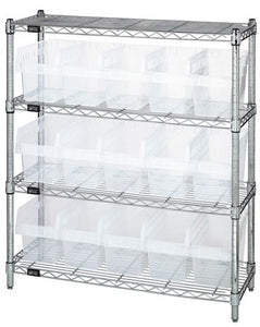 Clear-View Store-Max 8" Shelf Bin Complete Bin WR4-39-1236-802CL