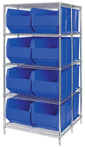 Rack Bin Container Wire Shelving System 42" WRA86-2142C-206