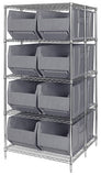 Rack Bin Container Wire Shelving System 42" WRA86-2136C-166