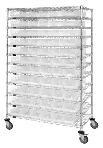 High Density Wire Shelving Systems WR74-1848-66104