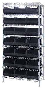 Stackable Shelf Bin Wire Shelving Packages WR8-425