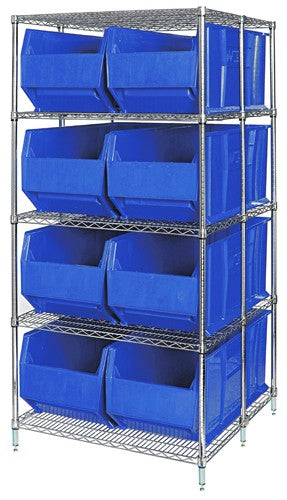 Rack Bin Container Wire Shelving System 42