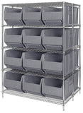 Rack Bin Container Wire Shelving System 42" WRA86-2154C-166