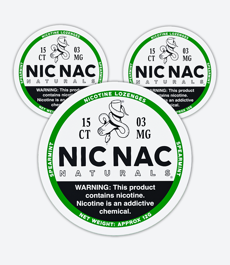 NIC NAC Naturals - Multiple Nicotine Lozenge Products